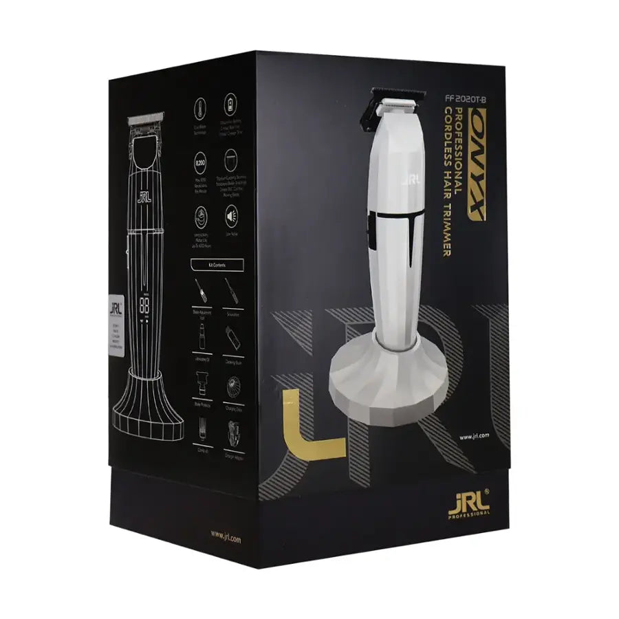 JRL Onyx FF2020T-B Cordless Trimmer | Professional White Hair Trimmer #2020T-B-W