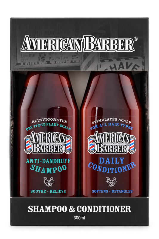 American Barber Anti - Dandruff Shampoo & Conditioner Duo pack