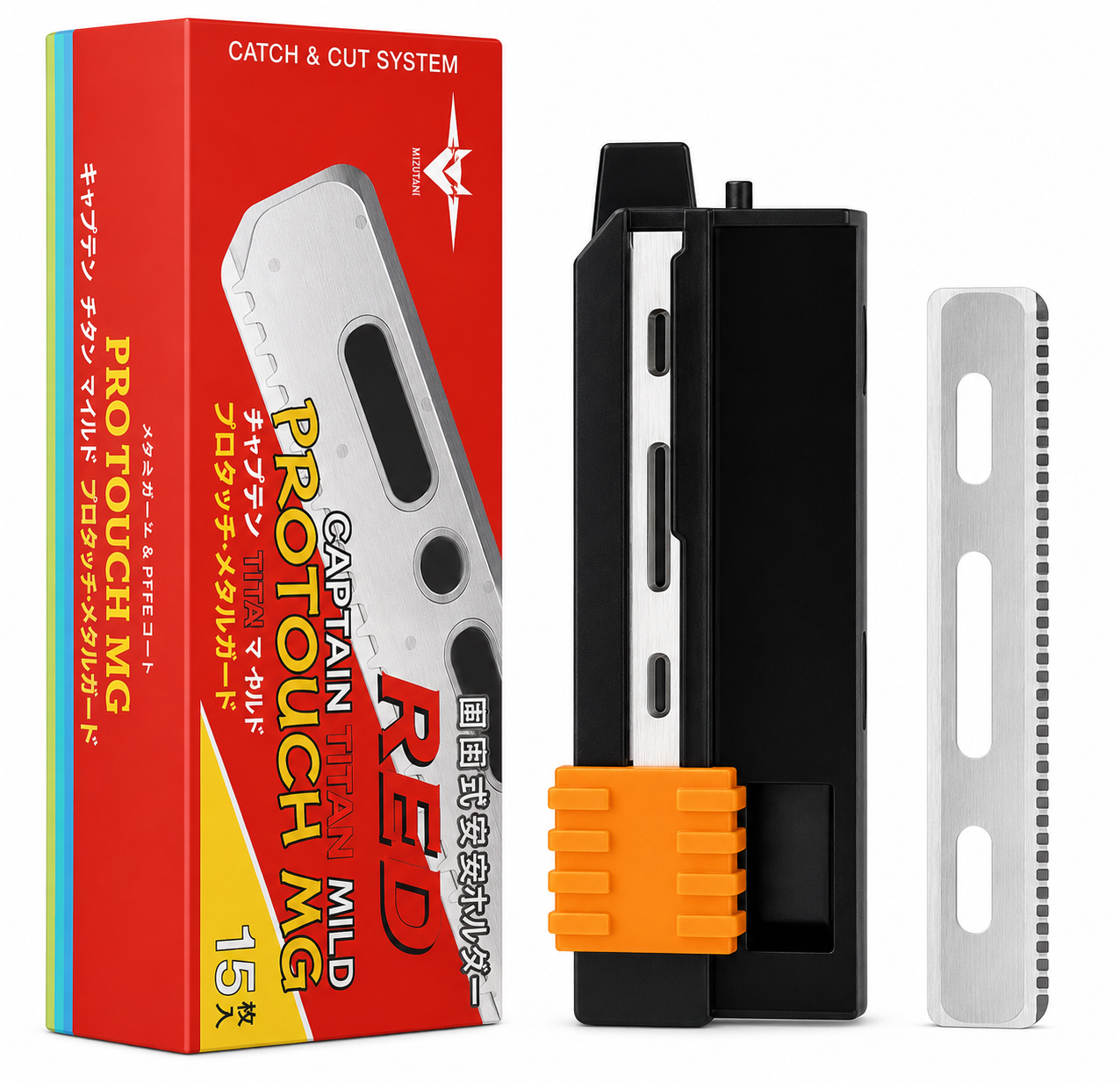Kai Captain Titan Mild Protouch MG Blades – Red (15 Pack)