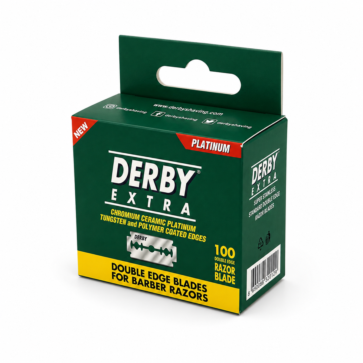Derby Extra Platinum Double Edge Razor Blades – 100 Pack