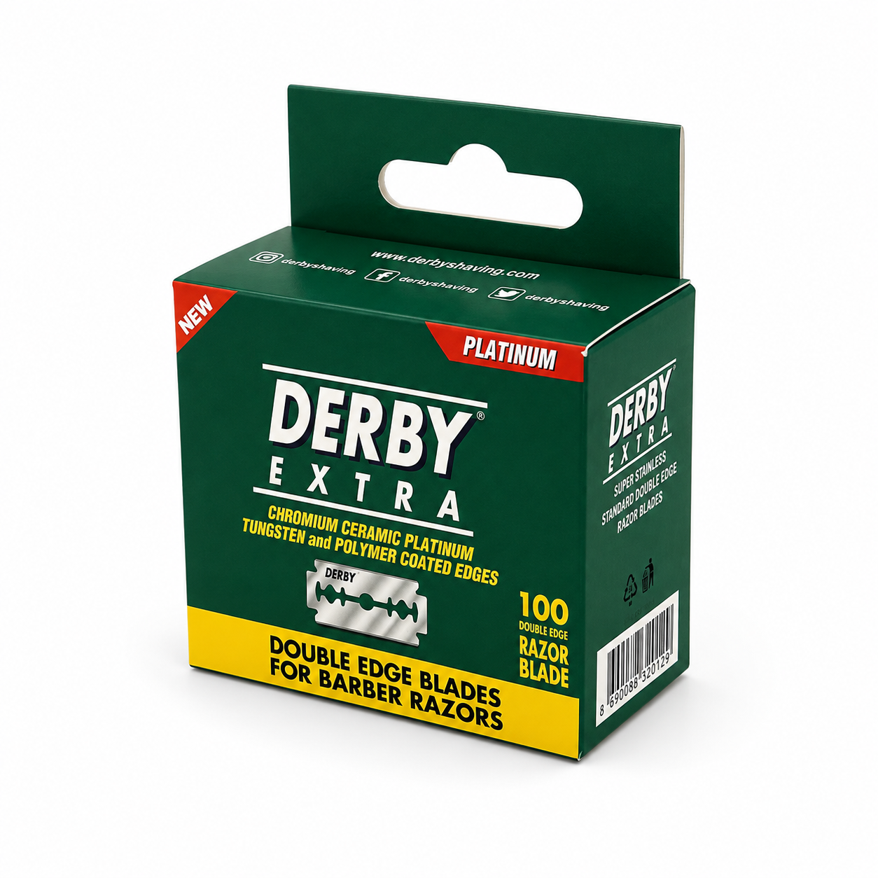 Derby Extra Platinum Double Edge Razor Blades – 100 Pack