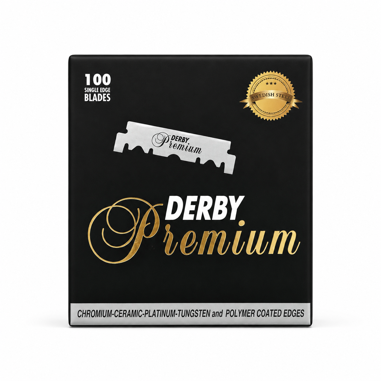 Derby Premium Single Edge Razor Blades – 100 Pack