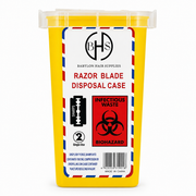 BHS Razor Blade Disposal Container Yellow
