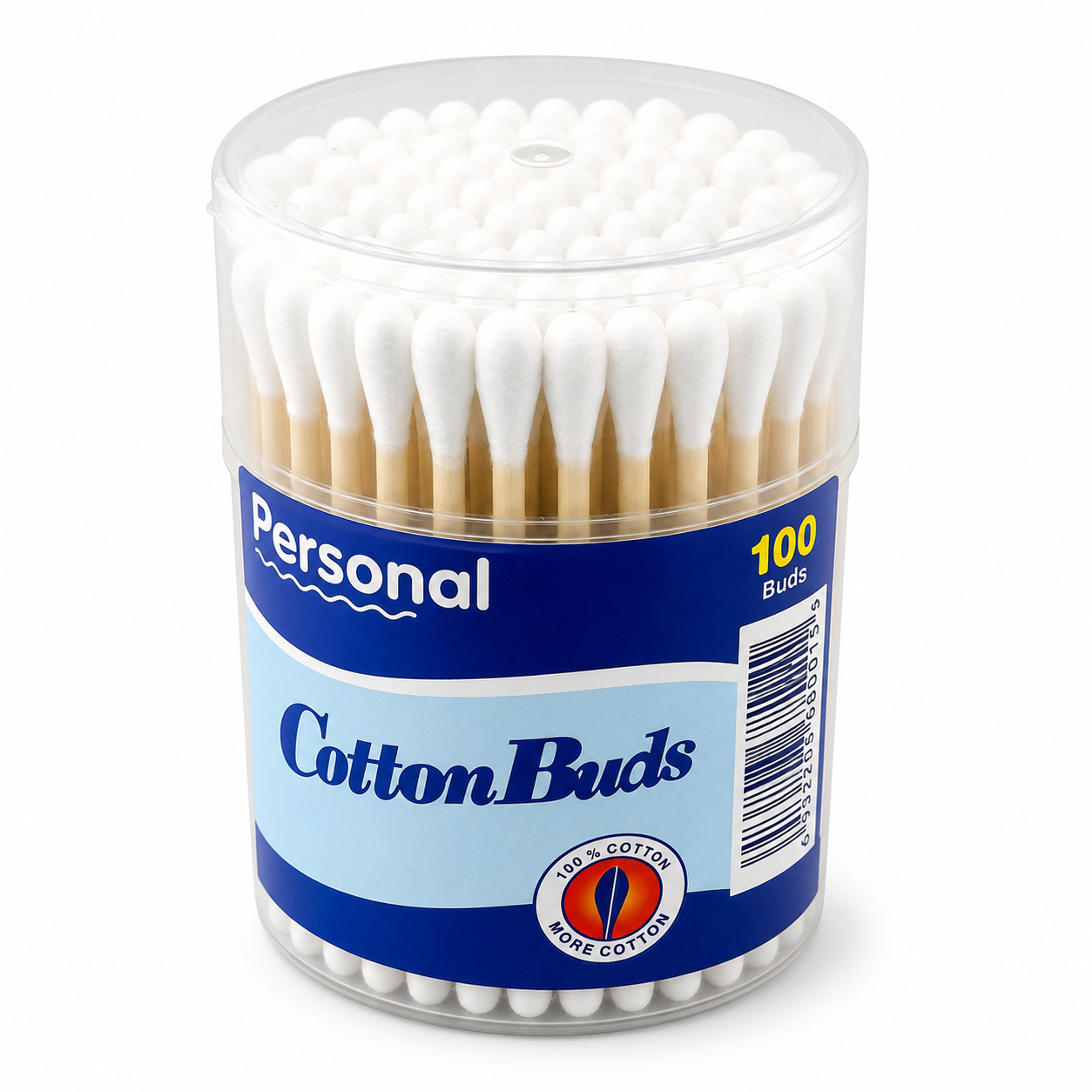 Personal Cotton Buds With Bamboo Stems 100pcs