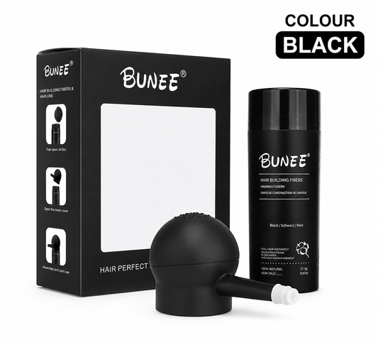 BUNEE Hair Building Fibers Kit – Black 27.5 g