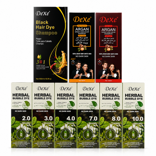 Dexe Permanant Hair Dye Shampoo Fast Application