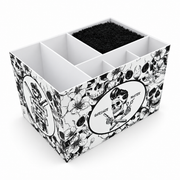 Barber's Scissor Holder - Bristle Insert - Black & White