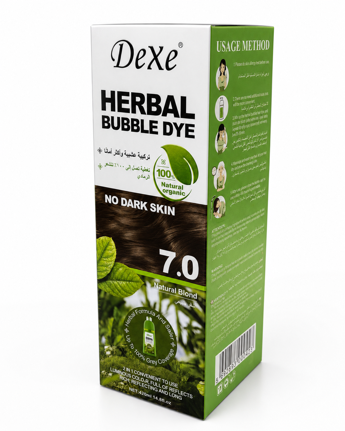 Dexe Permanant Hair Dye Shampoo Fast Application
