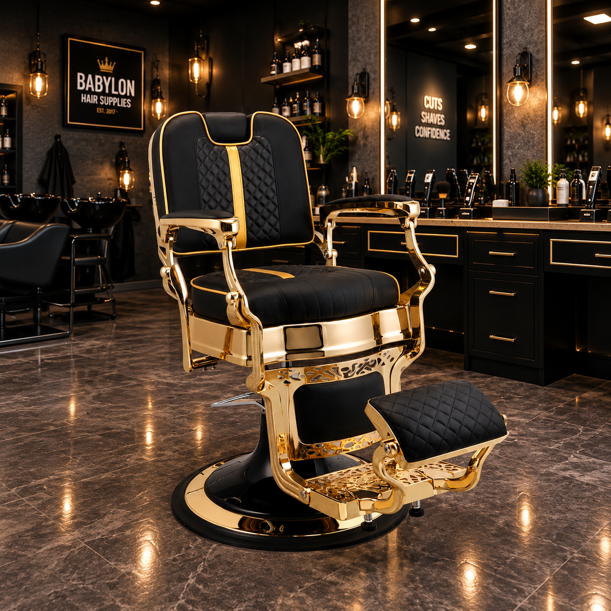 BHS Barber Chair Viper #85 Gold