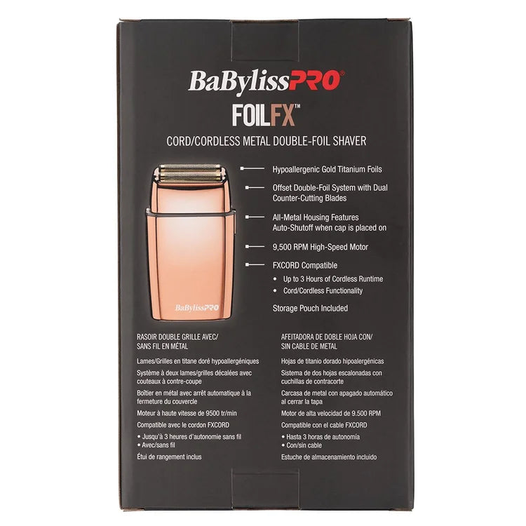 RoseFX FoilFX02 Metal Double Foil Shaver