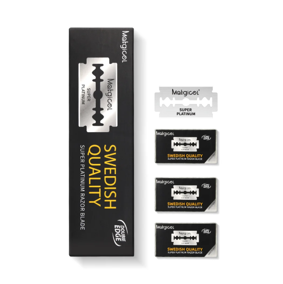 Matgicol Swedish Quality Super Platinum Double Edge Blades – 100 Pack