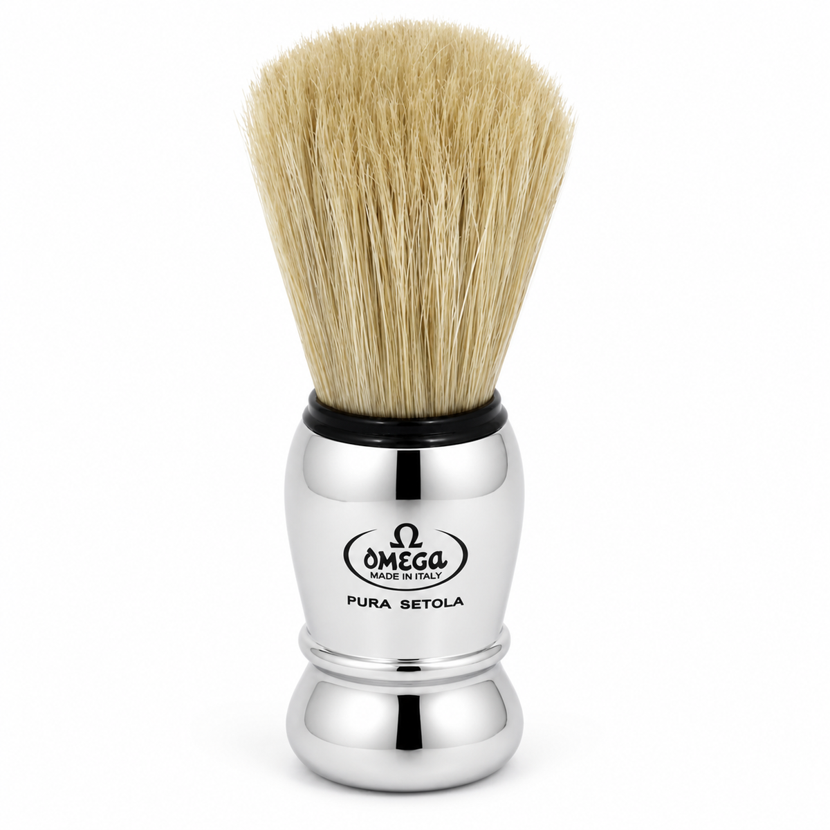 Omega Chrome Pure Bristle Shaving Brush
