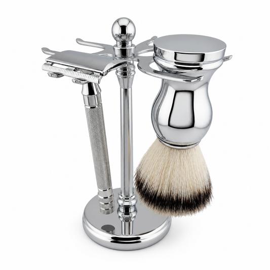 Chrome Traditional Wet-Shaving Set