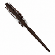 Dark Wood Styling Brush with Square Grip Handle