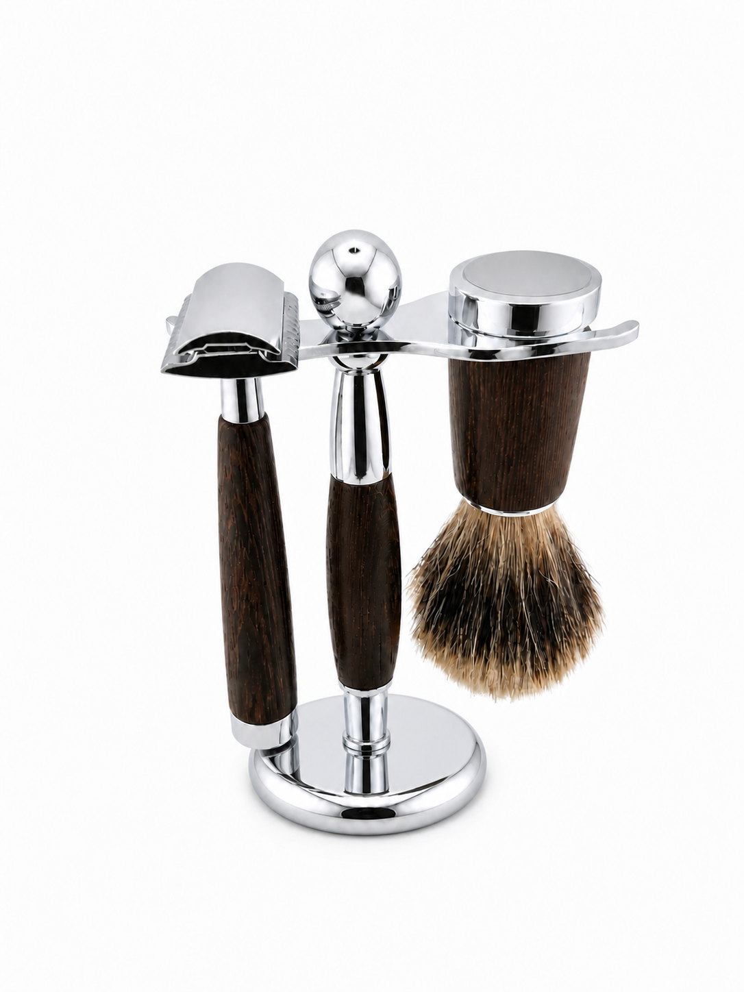 Wahl Traditional Barbers - 3 Piece Wenge Wood Shave Set
