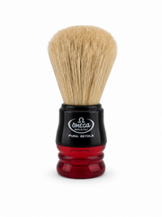 Omega Pure Bristle Shaving Brush – Red & Black