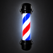 Barber Pole Black Frame - Blue - White - Red 71cm (HD-71BC)